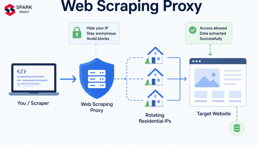 What Is a Web Scraping Proxy? How It Works, Types & Best Practices (2026)
