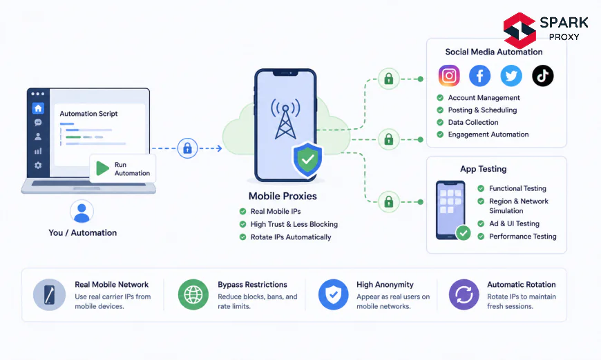 How to Use Mobile Proxies for Social Media Automation and App Testing (2026)