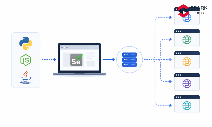 Selenium WebDriver Datacenter Proxy Setup: Python, Node.js & Java