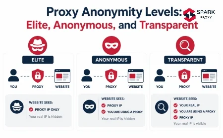 Proxy Anonymity Levels: Elite, Anonymous, and Transparent