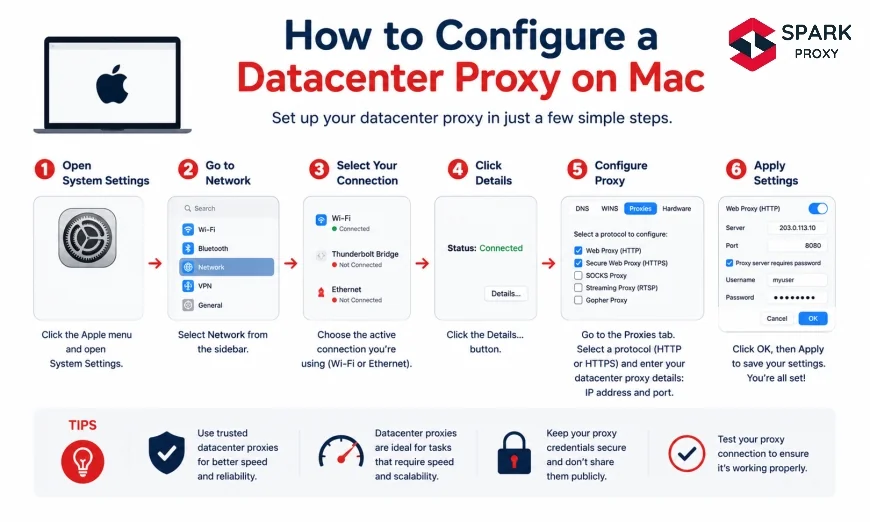 How to Configure a Datacenter Proxy on Mac